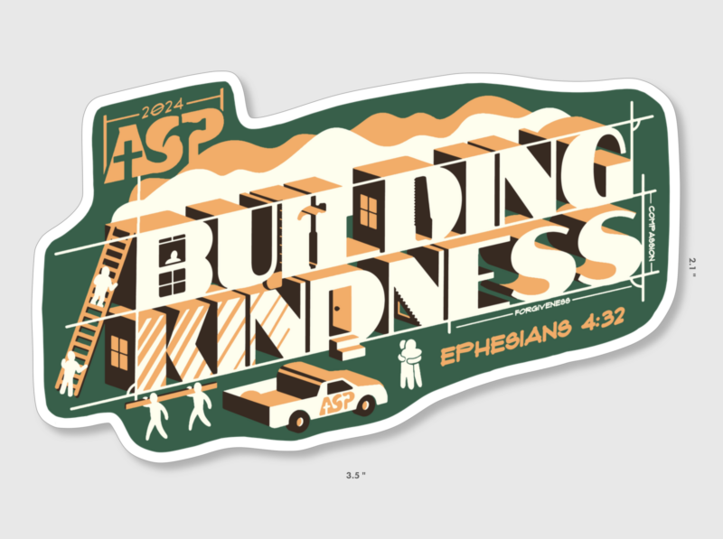 2024 BUILDING KINDNESS Sticker